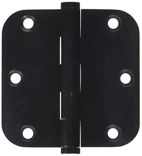 Deltana DSB35R510B-R  3.5 x 3.5 x 0.62 in. Radius Residential Hinge, Oil Rubbed Bronze - Solid Brass - Pack of 2