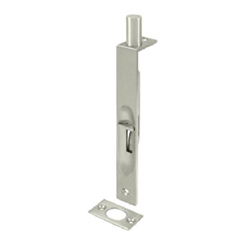 Deltana 6FBS15 6 in. Heavy Duty Flush Bolt (Set of 10) (Square - Satin Nickel).