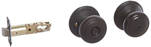 SCHLAGE F40AND613 F40 AND 613 16-080 10-027 Andover Bed and Bath Knob, Oil-Rubbed Bronze