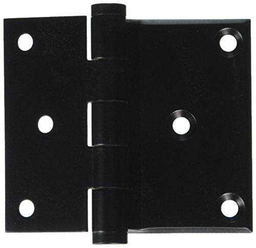 Deltana DHS3035U19  3 x 3.5 in. Half Surface Hinge, Black - Solid Brass - 30 Case - Pack of 2