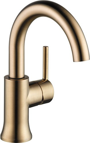 Delta 559HA-CZ-DST Faucet Trinsic, Single Handle High-Arc Bathroom, Champagne Bronze