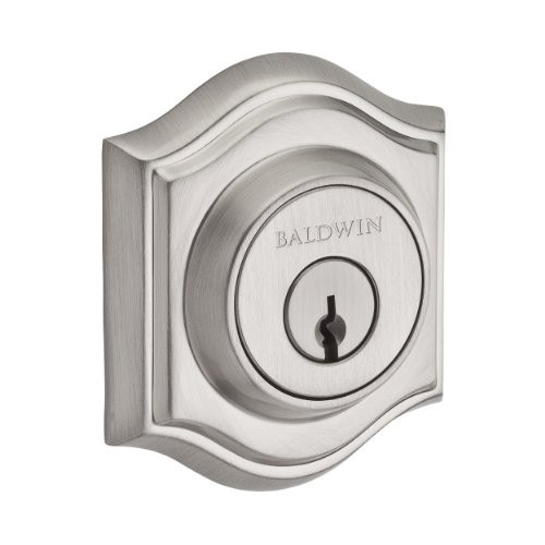 Baldwin DCTAD150 .6L.DS.CKY.KD Traditional Arch Double Cylinder Deadbolt, Satin Nickel