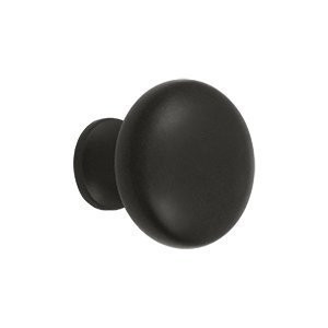 Deltana KR114U10B Round Solid Brass Knob (Set of 10) (Oil Rubbed Bronze).