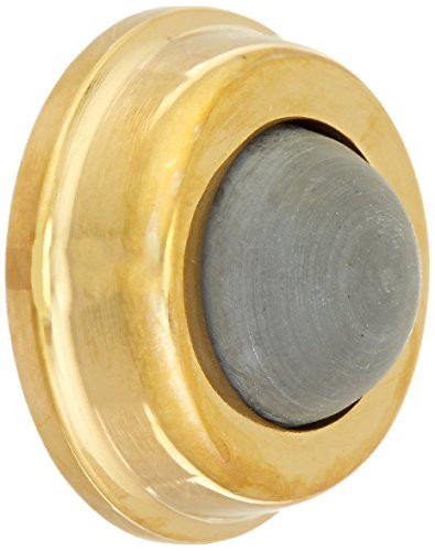 Deltana WB100CR003 1 in. Dia. Solid Brass Flush Bumper in PVD (Set of 10)