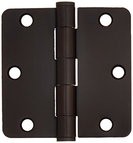 Deltana S35R4HD10B 3.5 in. x 3.5 in. x 0.25 in. Radius Heavy Duty Steel Hinge - Pair (Set of 10) (Oil Rubbed Bronze)