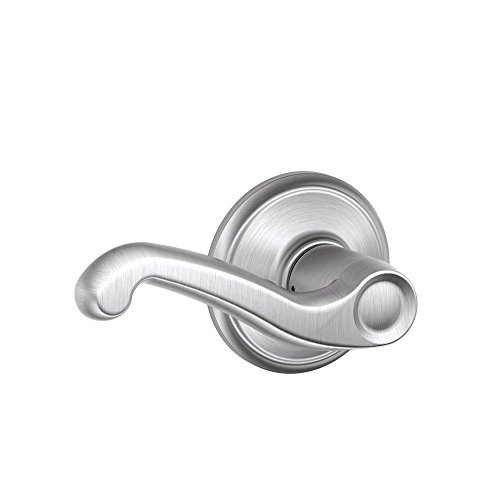 SCHLAGE F10FLA626  Flair Passage Lever, Satin Chrome