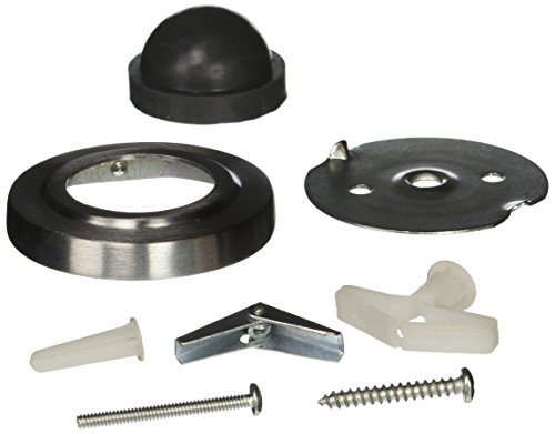 Deltana WBC238U26D 2.38 in. Dia. Solid Brass Convex Flush Bumper (Set of 10) (Brushed Chrome)