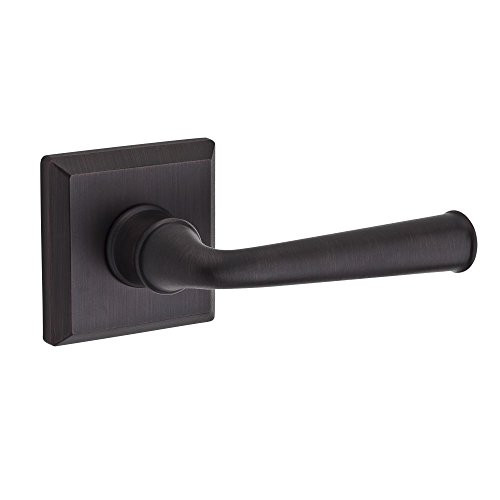 Baldwin PVFEDTSR112 PV.FED.TSR Federal Privacy Leverset with Traditional Square Rose, Venetian Bronze