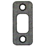 KWIKSET 85063-3  1" x 2-1/4" Radius Corner Deadbolt Strike Bright Brass Finish