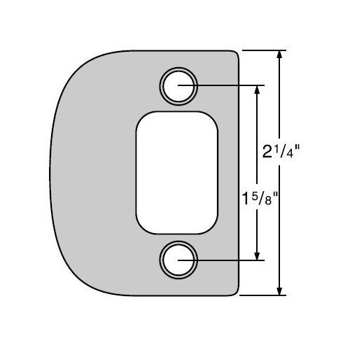 KWIKSET 84638-15 KWIK 84638 US15 FULL LIP SQU CORNER DEADBOLT STRIKE