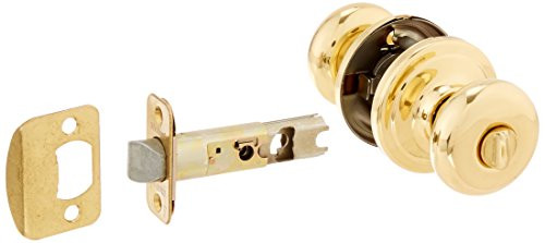 KWIKSET CP730J-3 Knob Privacy Juno Polished Brass Detach Faceplates Steel Ansi Gr 2