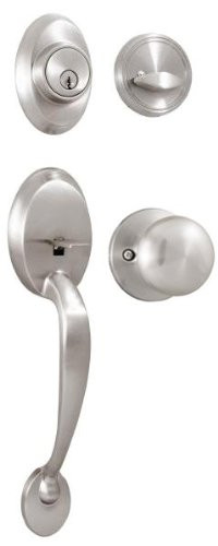 Weslock 02810-NSNFR2D  Hillcrest EH with Salem Knob, Satin Nickel