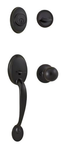 Weslock 02810-1G1FR2D 2810G Single Cylinder Hillcrest Entry Handleset from the Reliant, Hillcr, Oil Rubbed Bronze