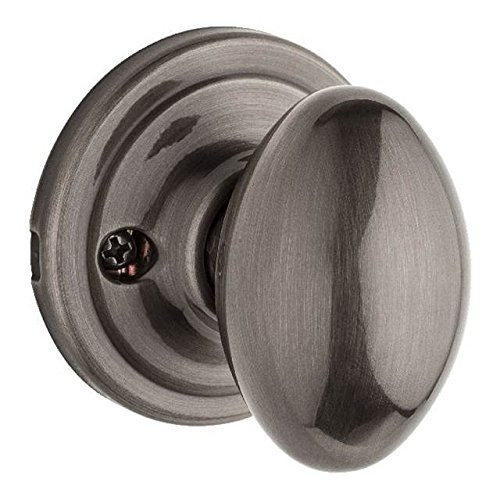 KWIKSET 966L-15AGC  Laurel Interior Single Cylinder Handleset Trim Antique Nickel Finish with New Chassis