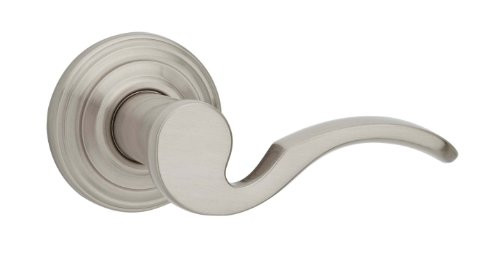 KWIKSET 968BRLLH-15V1 968BRLLH-15 Left Hand Brooklane Interior Dummy Handleset Trim Satin Nickel Finish.