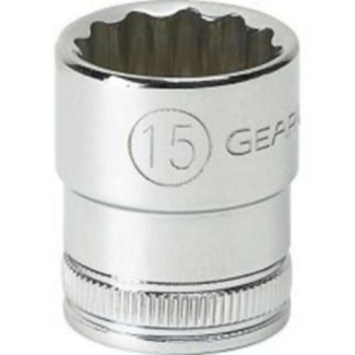 GearWrench KDT80209 1/4" drive 15 mm 12 Point Standard Socket (80209)