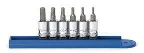 GearWrench KDT80321 80321 6 Piece 1/4-Inch Drive Metric Hex Bit Socket Set