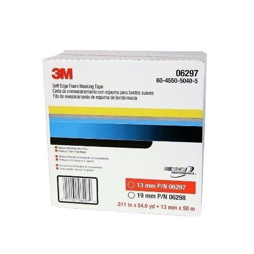 3M MMM6297 Soft Edge Foam Masking Tape, 06297, 13 mm x 50 m