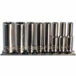 K Tool International KTI21200 SOCKET SET 1/4IN. DRIVE 8 PC SAE