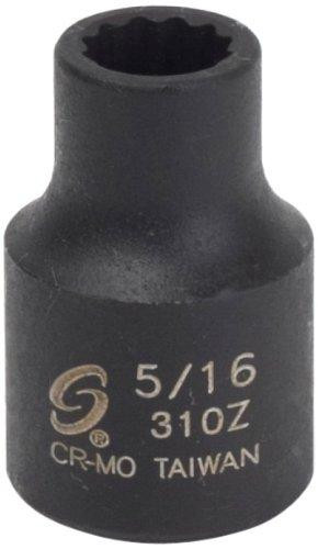 Sunex SUN310Z 310z 3/8-Inch Drive 5/16-Inch 12-Point SAE Standard Impact Socket