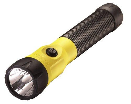 "STREAMLIGHT, INC." STL76182STREAMLIGHT, INC. 76182 PolyStinger LED Flashlight with 120-Volt AC/DC Charger and 1 Piggyback Holder, Yellow