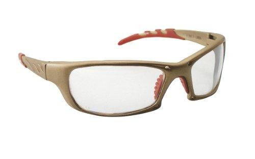 SAS Safety SAS542-0100 542-0100 GTR Eyewear with Polybag, Clear Lens/Gold Frame