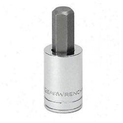 GearWrench KDT80413 80413 3/8" Drive Hex Bit SAE Socket 7/64", Black
