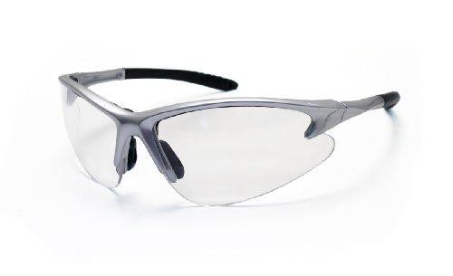 SAS Safety SAS540-0500 540-0500 DB2 Eyewear with Polybag, Clear Lens/Silver Frame