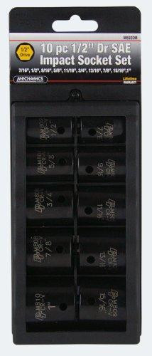 WILMAR WLMM592DB Performance Tool M592DB 10pc 1/2" Dr SAE Impact Skt Set