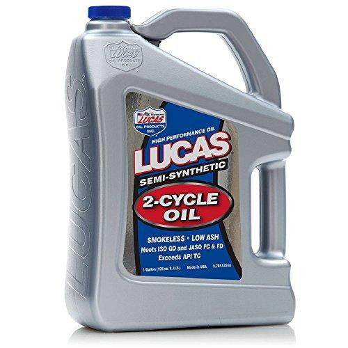 Lucas Oil LUC10115 10115 Semi-Synthetic 2-Cycle Oil - 1 Gallon Jug