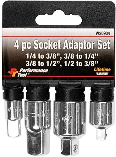WILMAR WLMW30934 Performance Tool W30934 4-Piece Socket Adapter Set