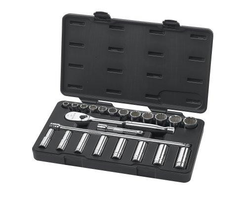 GearWrench KDT80707 80707 23 Piece 1/2-Inch Drive SAE Socket Set (Standard/Deep)