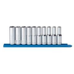 GearWrench KDT80704 GearWrench .50in. Drive 6 Point Deep Metric Socket Set - 10 Pieces