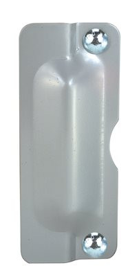 Don-Jo 801160 LP-207 12 Gauge Steel Latch Protector, Silver Coated, 2-3/4" Width x 7" Height, For Outswinging Doors (Pack of 10)