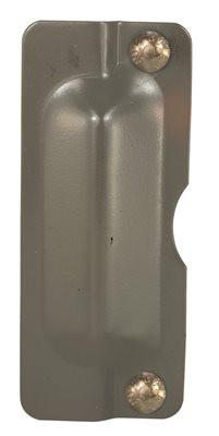 Don-Jo 801159 LP-207 12 Gauge Steel Latch Protector, Dura coated, 2-3/4" Width x 7" Height, For Outswinging Doors (Pack of 10)