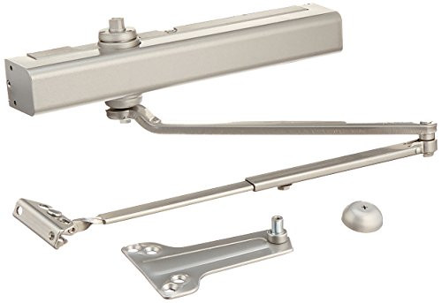NORTON DOOR CONTROLS U010000 8301 x 689 8300 Series Door Closer, Cast Aluminum Body, Adjustable Size 1-6, Half Cover Tri-Styled Pack, Aluminum Finish
