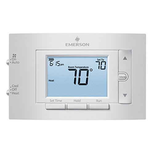 WHITE-RODGERS 3562418 EMERSON™ 80 SERIES™ SINGLE STAGE PROGRAMMABLE THERMOSTAT, 4.5 IN. DISPLAY, 1 HEAT / 1 COOL