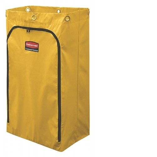Rubbermaid 3559267 24-GALLON JANITORIAL CLEANING CART VINYL BAG, TRADITIONAL, YELLOW