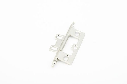 SCHAUB 1100M-PN & Company Minaret Tip Non-Mortise Hinge,(SCH)-Polished Nickel.