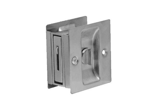 Don-Jo PDL101620 PDL-101 Privacy Pocket Door Lock, Blackened Satin Nickel Plated, 2-1/2" Width x 2-3/4" Height (Pack of 10)
