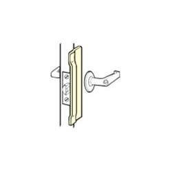 Don-Jo NLP206SL NLP-206 12 Gauge Steel Narrow Commercial Type Latch Protector, Silver Coated, 1-1/2" Width x 6" Height, For Outswinging Doors (Pack of 10)