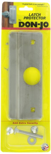 Don-Jo LP307630 LP-307 12 Gauge Stainless Steel Latch Protector, Satin Stainless Steel Finish, 2-5/8" Width x 7" Height, For Aluminum Entrance Doors (Pack of 10)