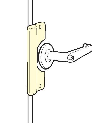 Don-Jo LELP208DU LELP 208 12 Gauge Steel Latch Protector, Duro Coated Finish, 3-1/2" Width x 8" Height, For Electric Strikes (Pack of 10)