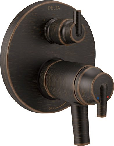 Delta T27T859-RB Faucet Trinsic Contemporary TempAssure 17T Series Valve Trim with 3-Setting Integrated Diverter, Venetian Bronze