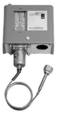 Johnson Controls 3514 Condenser Fan Cycling Control for Non-Corrosive Refrigerants, Single-Pole, Single-Throw, 100 to 400 psi Range, 36" Capillary, 1/4" Flare Nut