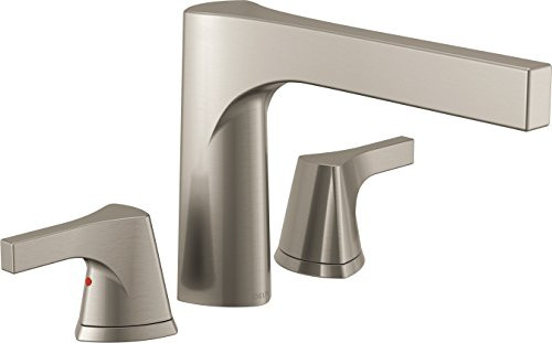 Delta T2774-SS Faucet Zura 3-Hole Roman Tub Trim, Stainless