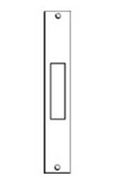 Don-Jo DBS386PC DBS 386 Aluminum Deadbolt Strike Conversion Plate, Prime Coated, 1-1/4" Width x 8" Height (Pack of 10)