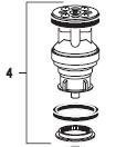 CN-1002-A 0314016 SLOAN CLOSET PISTON W/ MAIN SEAT Sloan 25420