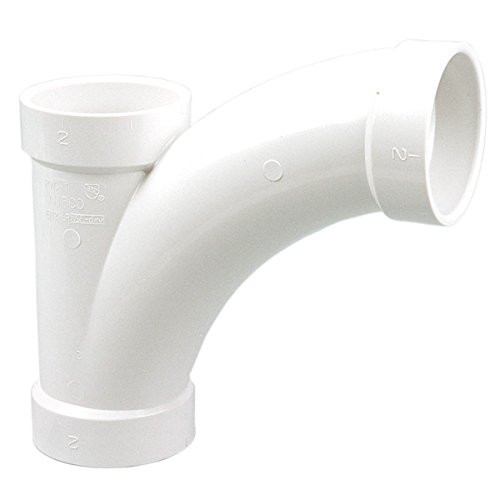 "Nibco" 4812LR443 NIBCO 4812LR Long Radius Combination Tee-Wye H x H x H - PVC DWV, 4" x 4" x 3", White