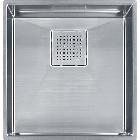 Franke PKX11016  Peak 16 7/8" x 17 3/4" x 9 5/8" 16 Gauge Undermount Single Bowl Stainless Steel Kitchen Sink
